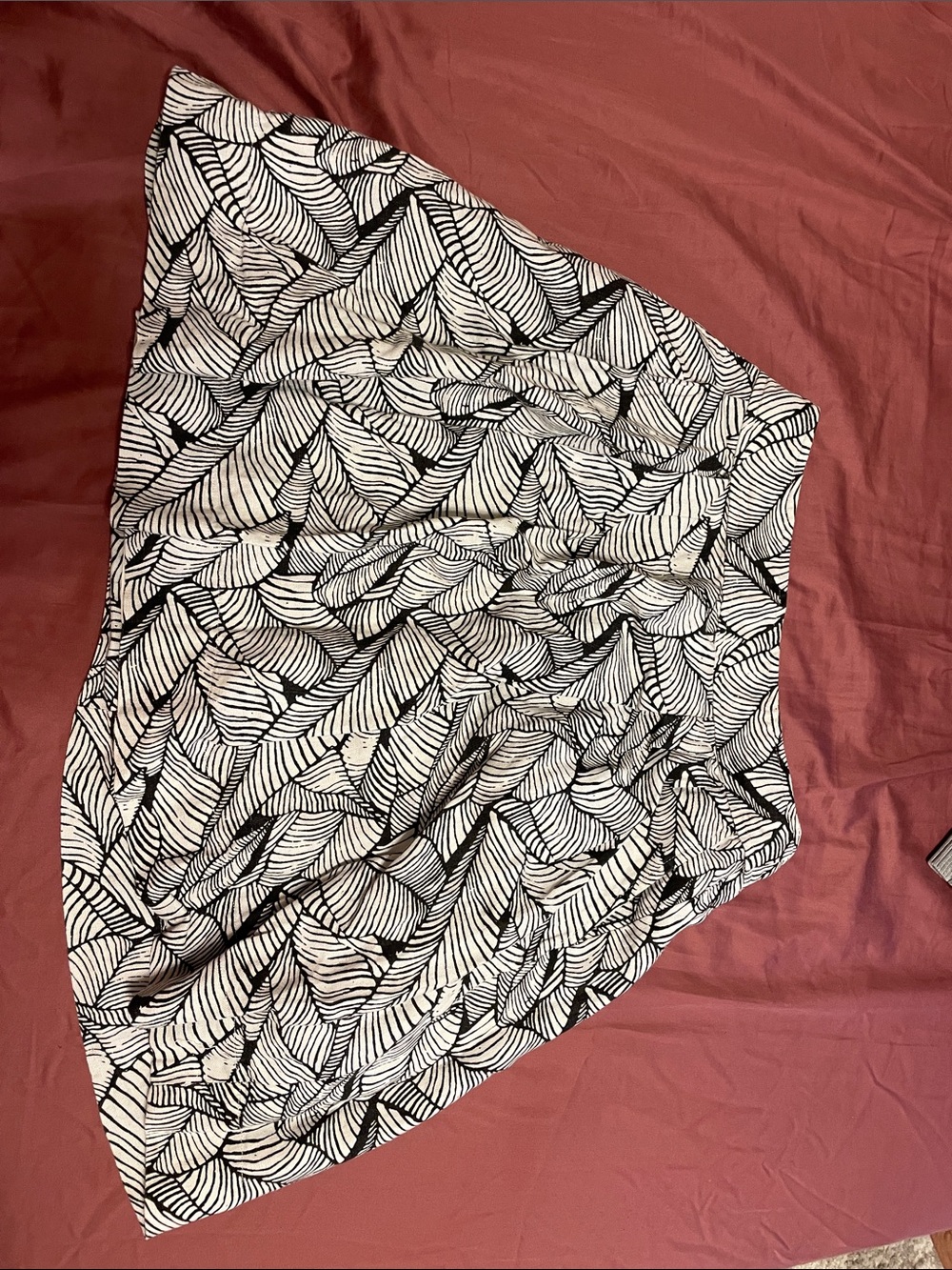 Loft black and white skirt